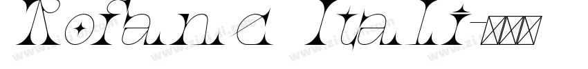 Rofane Itali字体转换